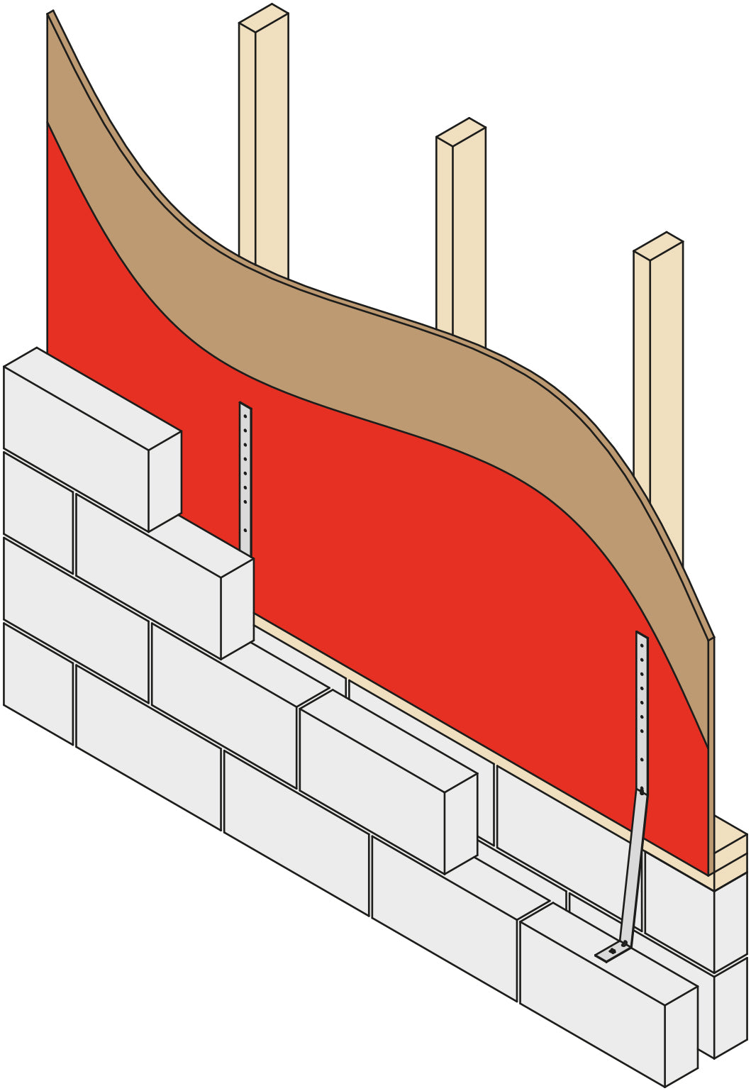 Timber frame Hold Down Strap